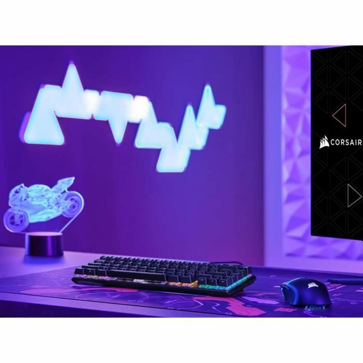 Klaviatuur Corsair K65 PRO MINI Must Prantsuse AZERTY